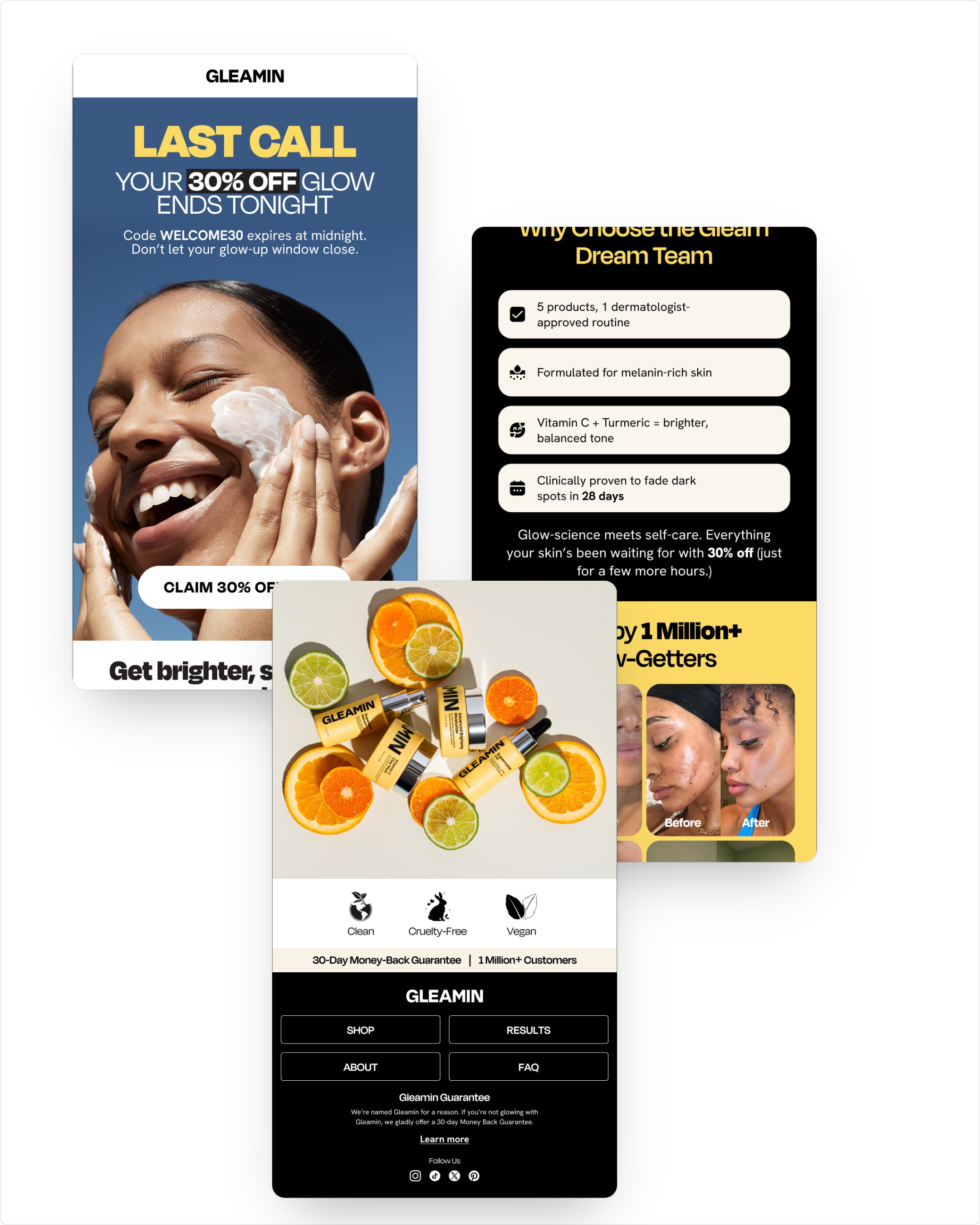 Gleamin last call email